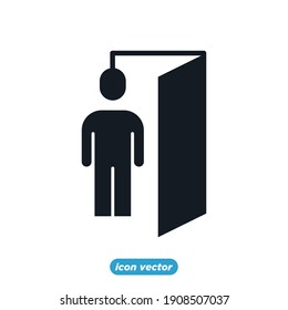 businessman recruitment Icon. Human resource icon. Head Hunting Related Vector symbol for your infographics web site design illustration