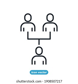 businessman recruitment Icon. Human resource icon. Head Hunting Related Vector symbol for your infographics web site design illustration