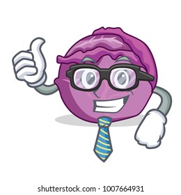 Businessman red cabbage character cartoon