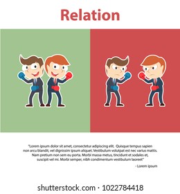 Businessman Relation Infographic