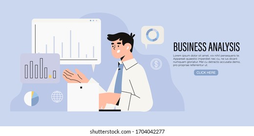 Businessman research market on laptop and search solutions and strategies during financial and economic crisis to avoid bankruptcy and ways of company business recovery. Concept of business analysis.