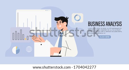 Businessman research market on laptop and search solutions and strategies during financial and economic crisis to avoid bankruptcy and ways of company business recovery. Concept of business analysis.