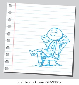 Businessman resting