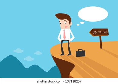 Businessman and risk