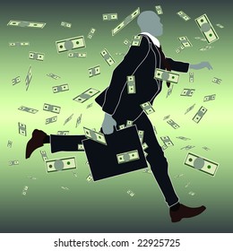 businessman running