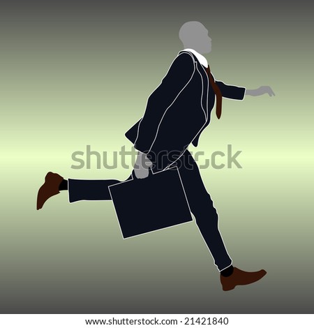 businessman running