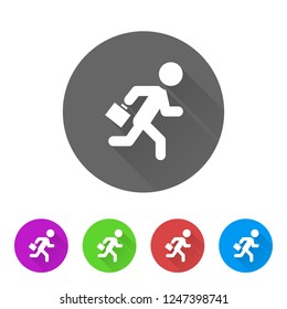 Businessman Running - App Icon