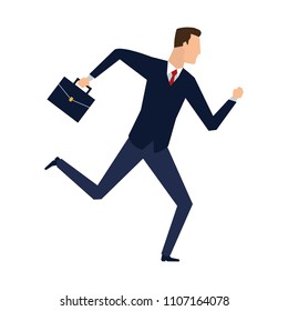 Businessman running avatar