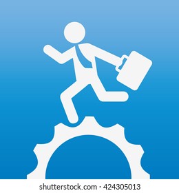 businessman running design 
