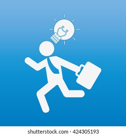 businessman running design 