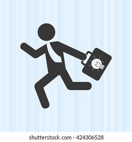 businessman running design 
