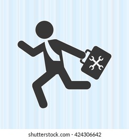 businessman running design 