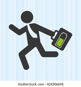 businessman running design 