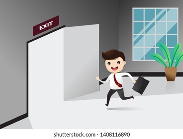 Running Out The Door Images Stock Photos Vectors Shutterstock