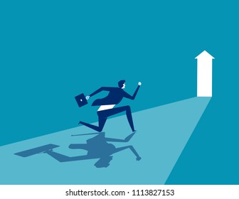 Running Jumping Over Gap Stock Illustration 1340667548 | Shutterstock