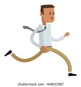 businessman running icon