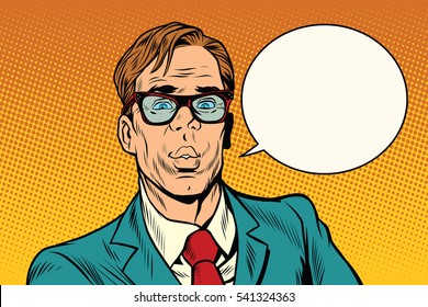 businessman says comic cloud