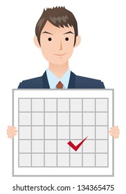Businessman schedule confirmed