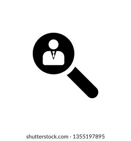Businessman search icon, vector. Mobile concept and web apps illustration. Thin line icon for website design and development, app development. Premium icon