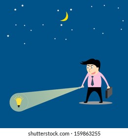 Businessman are searching idea
