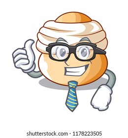 Businessman semla sweet cream easter buns character