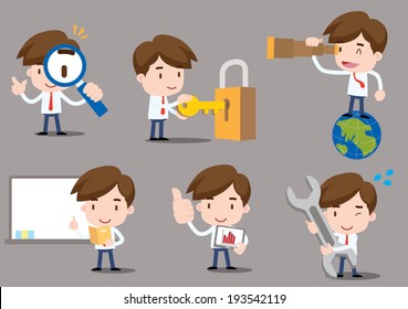 Businessman series - work set