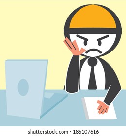 Businessman serious