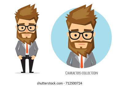 businessman with a serious expression