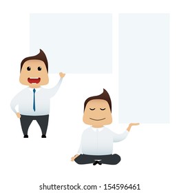Businessman set doing actions for use in advertising, presentations, brochures, blogs, documents and forms, etc.
