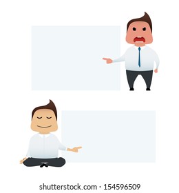 Businessman set doing actions for use in advertising, presentations, brochures, blogs, documents and forms, etc.