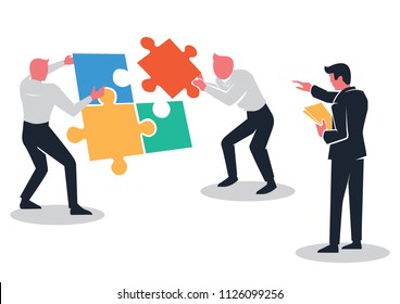 Businessman Set Up Team to Solve Problem Together