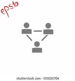Businessman setting grey icon.