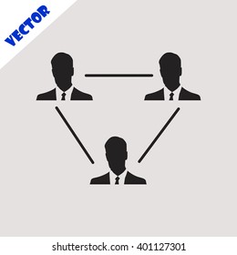 Businessman setting icon.