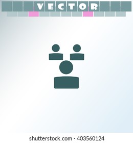 Businessman setting icon.