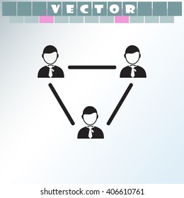 Businessman setting icon.