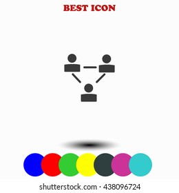 Businessman setting icon.