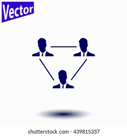 Businessman setting icon.