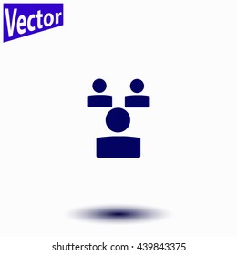 Businessman setting icon.