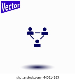 Businessman setting icon.