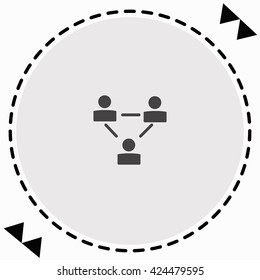 Businessman setting icon Flat Design. Isolated Illustration.