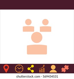 Businessman setting  icon. Vector design. 