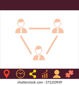 Businessman setting  icon. Vector design.