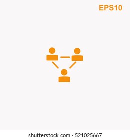 Businessman setting vector icon