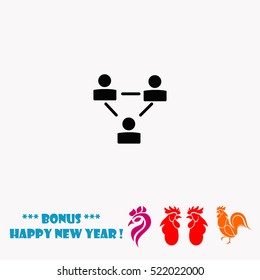Businessman setting vector icon