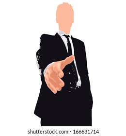 businessman shaking hand