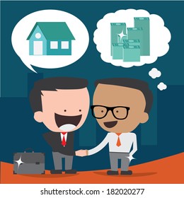 Businessman shaking hands