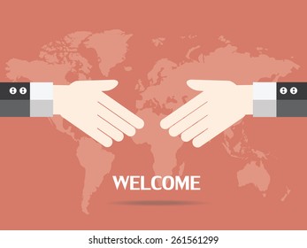 Businessman shaking hands 