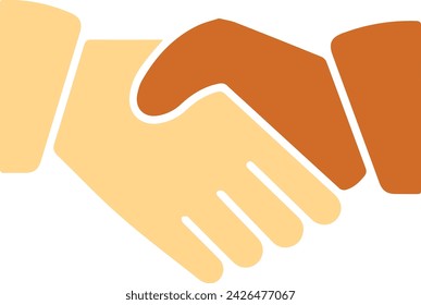 businessman shaking hands each other and concur with trust each other.
