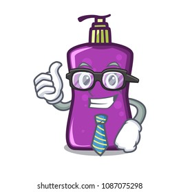 Businessman shampo character cartoon style