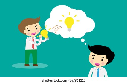 businessman Share Idea